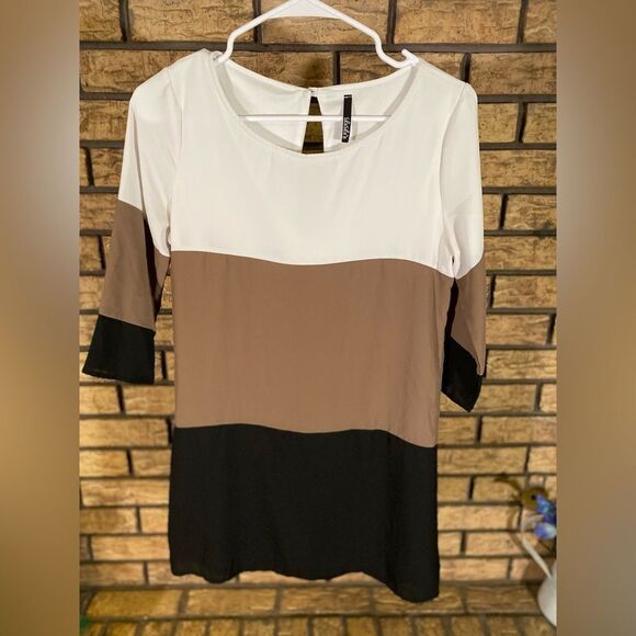 Lulus tricolored dress - Picture 1 of 6